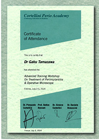 Dr.Cortellini & Dr.Renvert 研修